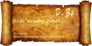 Diószeghy Zsolt névjegykártya